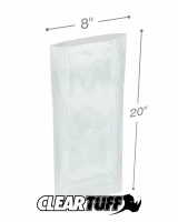 Clear 8 x 20 1 mil Poly Bags