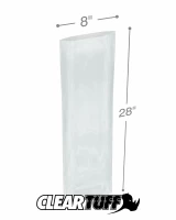 Clear 8 x 28 1.5 mil Poly Bags
