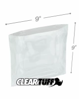Clear 9 x 9 1 mil Poly Bags