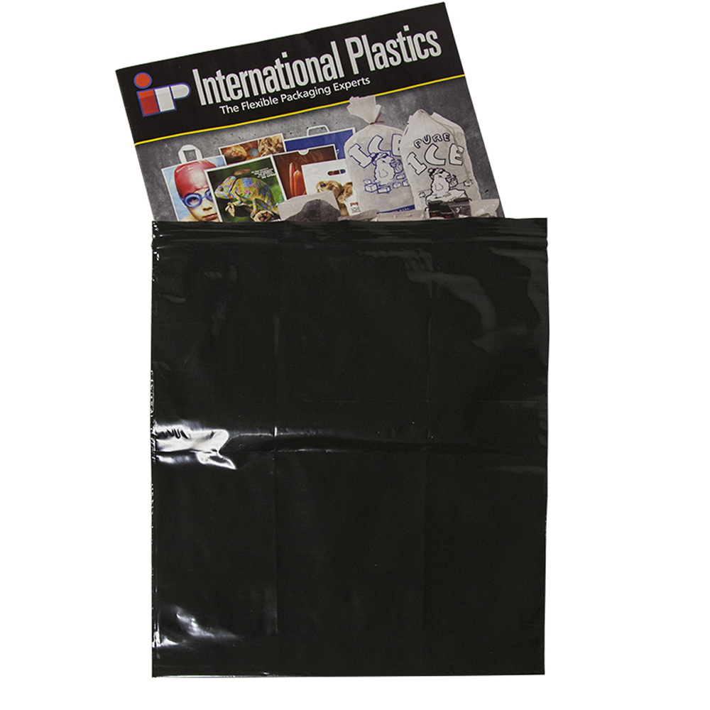 5" x 8" 2 Mil Black Reclosable Bags