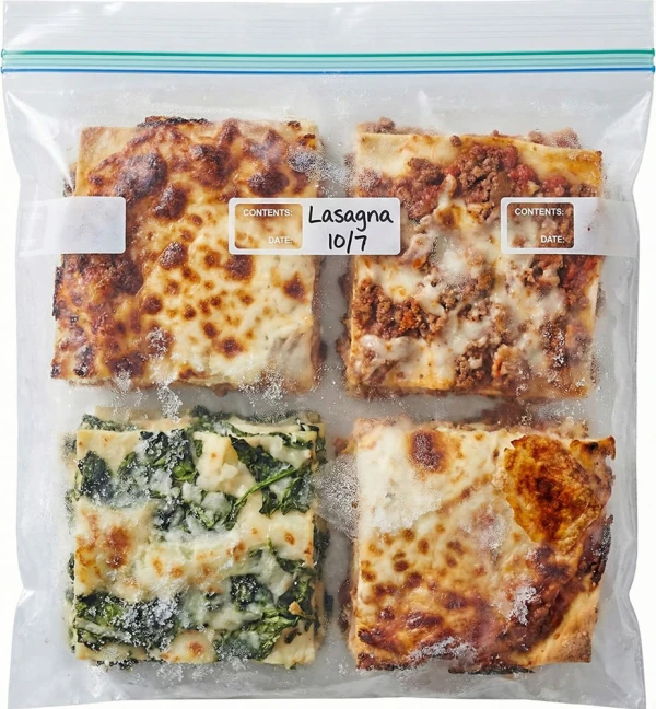 1 Gallon Reclosable Poly Food Storage Freezer Bags Marinating Flank Steak inside a 10-1/2 x 11 1 Gallon Storage Bag 2.7 Mil ColorZip Reclosable Food Service MiniGrip