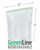6 x 9 Biodegradable Reclosable Zipper Bags