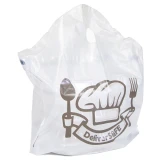 18 x 20 + 9 Tamper Proof Food Delivery Wave Top Bags