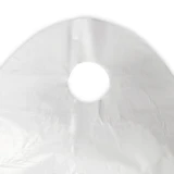 Close up of 24 x 20 + 11 Super Wave Plastic Restaurant Bag Circle Handle