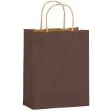 8 x 4 x 10 Chocolate Brown Twisted Handle Paper Bags