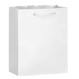 White 8x4x10 Euro Tote Shopping Bags
