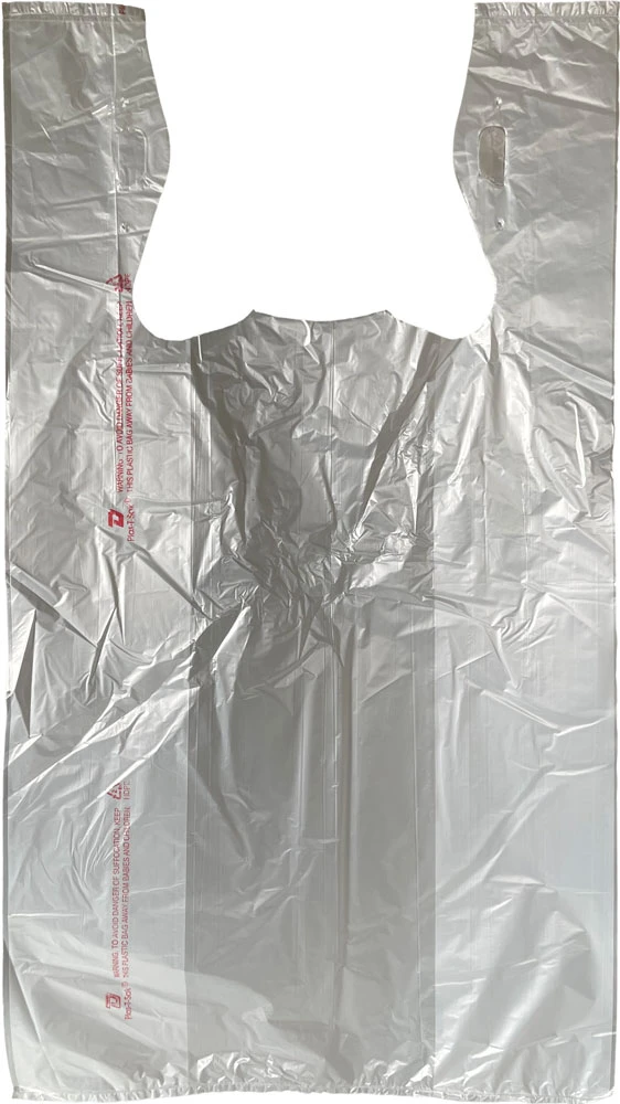11.5 x 6.5 x 22 Plastic Take Out Bags with Suffocation Warning