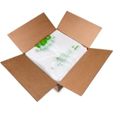 Case of 11.5 x 6.5 x 21 Earth Friendly HDPE Plastic Thank You Take Out Bags