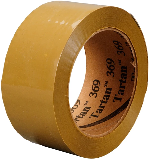 3M 369 Tan 2 inches x 110 Yards Box Sealing Tape Tartan, 6 per box 6 boxes per case Bulk