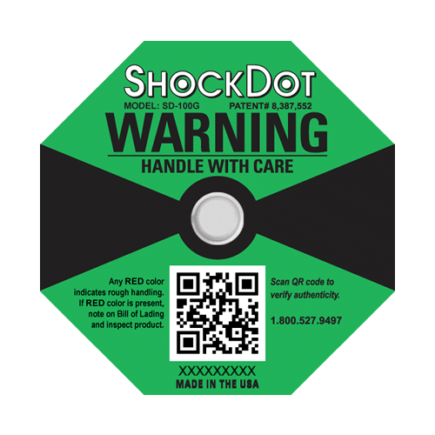 Green ShockDot 100G Label
