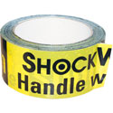 Black and Yellow ShockWatch Alert Tape on Roll