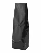 Black 1 lb Side Gusset Bags with Valve