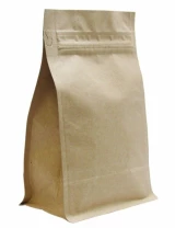 Kraft 12 oz. Block Bottom Side Gusset Bags