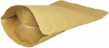 2 lb Stand Up Pouch with valve Kraft KRAFT/ALU/LLDPE Bottom Gusset