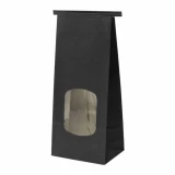 1 lb Bag w/ Window-Chalkboard Black w/ Tin Tie