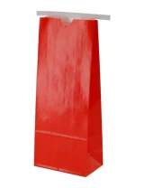 1 lb Paper Bag - Red w/Tin Tie
