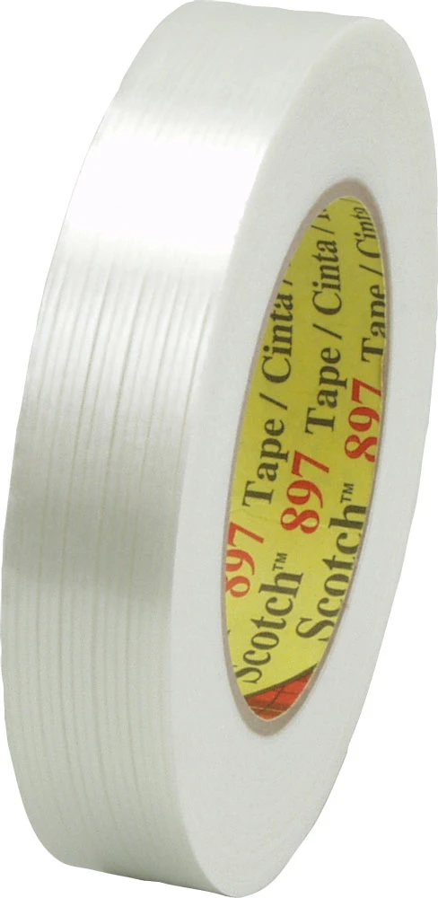 3M 897 Scotch Filament Tape Clear, 1 inch x 60 yard