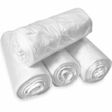 Rolls of 12-16 Gallon High Density Can Liners - 6 Micron - 1000 per case