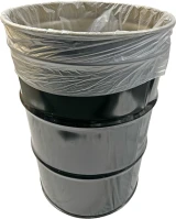 55 Gallon Natural High Density Garbage Can Liners 36
