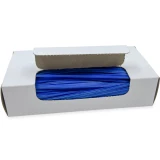 Opened Case of 6 Inch Blue Plastic Twist Ties