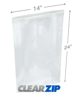 14x24 Clearzip® Lock Top 4 Mil Bags