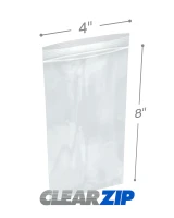 4x8 Clearzip® Lock Top 4 Mil Bags