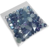 6 x 6 4 Mil Clearzip Lock Top Bags with Blue Marbles in Bag