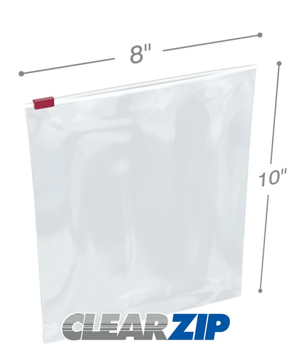 Slider Zip Bags 3Mil 8x10 8x10 3 Mil Slider Lock Zip Bags