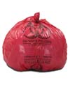 8-10 Gallon Red Medical Waste Trash Bags