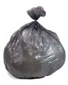 56 Gallon Gray Heavy Duty Trash Bags - 1.1 Mil
