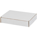 9 in x 6 1/2  in x 1 3/4 in  White Literature Mailers