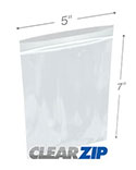 5 in x 7 in Clearzip® Locking Top Bags