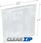 22 in x 24 in Zip Locking Bags 2 Mil - Clearzip