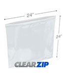 24 in x 24 in 4 Mil Clearzip® Locking Top Bags