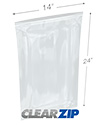 14 in x 24 in 6 Mil ClearZip® Locking Top Bags