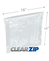 16 in x 16 in 6 Mil ClearZip® Locking Top Bags