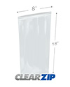 8 in x 18 in 8 Mil ClearZip® Locking Top Bags
