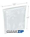 15 in x 18 in 8 Mil ClearZip® Locking Top Bags