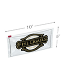 10 in x 5 in Fine Cigars Slider Lock Bags - 3 Mil