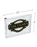 10 in x 8 in Fine Cigars Slider Lock Bags - 3 Mil