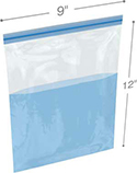 9 in x 12 in 3 mil Double Track Leakproof Bags