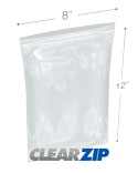8 in x 12 in Polypropylene Zipper Bags