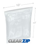 10 in x 13 in Polypropylene Zipper Bags