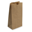 30 lb. Kraft #4 Grocery Bags Kraft 100% FSC Recycled Paper
