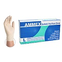 Ammex Ivory Vinyl Gloves - Extra Large