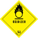 D.O.T. Oxidizer 5.1 Label