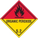 D.O.T. Organic Peroxide Paper Label