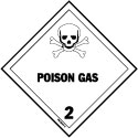 D.O.T. Poisonous Gas Hazmat Label