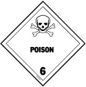 D.O.T. Poisonous Material Label