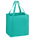 12 x 8 x 13 + 8 Teal Heavy Duty Grocery Tote